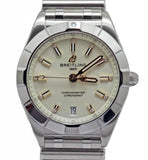 Buy Shop Breitling Chronomat 32 Diamonds White Dial Silver Steel Strap Watch for Women - A77310101A3A1 USA Online