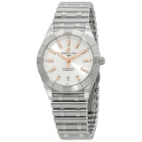 Buy Shop Breitling Chronomat 32 Diamonds White Dial Silver Steel Strap Watch for Women - A77310101A3A1 USA Online