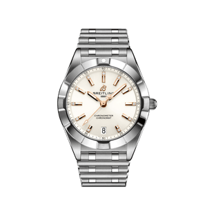 Buy Shop Breitling Chronomat 32 Diamonds White Dial Silver Steel Strap Watch for Women - A77310101A3A1 USA Online