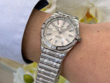 Buy Shop Breitling Chronomat 32 Diamonds White Dial Silver Steel Strap Watch for Women - A77310591A1A1 USA Online