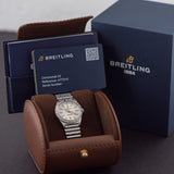 Buy Shop Breitling Chronomat 32 Diamonds White Dial Silver Steel Strap Watch for Women - A77310591A1A1 USA Online