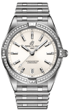 Buy Shop Breitling Chronomat 32 Diamonds White Dial Silver Steel Strap Watch for Women - A77310591A1A1 USA Online