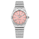Buy Shop Breitling Chronomat 32 Diamonds Pink Dial Silver Steel Strap Watch for Women - A77310101K1A1 USA Online