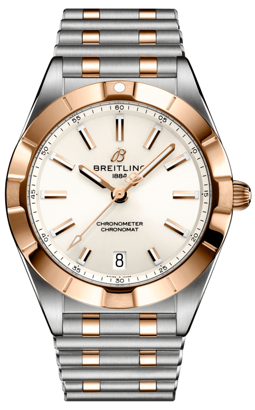 Buy Shop Breitling Chronomat 32 White Dial Two Tone Steel Strap Watch for Women - U77310101A1U1 USA Online