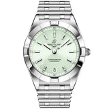 Buy Shop Breitling Chronomat 32 Diamonds Green Dial Silver Steel Strap Watch for Women - A77310101L1A1 USA Online