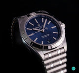 Buy Shop Breitling Chronomat Automatic 36 Blue Dial Silver Steel Strap Watch for Women - A10380101C1A1 USA Online