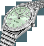 Buy Shop Breitling Chronomat Automatic 36 Diamonds Green Dial Two Tone Steel Strap Watch for Women - A10380591L1A1 USA Online