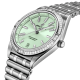 Buy Shop Breitling Chronomat Automatic 36 Diamonds Green Dial Two Tone Steel Strap Watch for Women - A10380591L1A1 USA Online