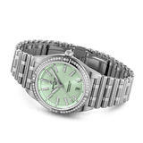 Buy Shop Breitling Chronomat Automatic 36 Diamonds Green Dial Two Tone Steel Strap Watch for Women - A10380591L1A1 USA Online