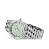 Buy Shop Breitling Chronomat Automatic 36 Diamonds Green Dial Two Tone Steel Strap Watch for Women - A10380591L1A1 USA Online