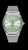 Buy Shop Breitling Chronomat Automatic 36 Diamonds Green Dial Two Tone Steel Strap Watch for Women - A10380591L1A1 USA Online