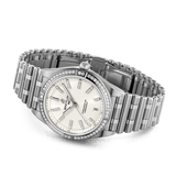 Buy Shop Breitling Chronomat Automatic 36 Diamonds White Dial Silver Steel Strap Watch for Women - A10380591A1A1 USA Online