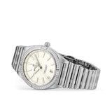 Buy Shop Breitling Chronomat Automatic 36 Diamonds White Dial Silver Steel Strap Watch for Women - A10380591A1A1 USA Online