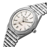 Buy Shop Breitling Chronomat Automatic 36 Diamonds White Dial Silver Steel Strap Watch for Women - A10380591A1A1 USA Online