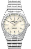 Buy Shop Breitling Chronomat Automatic 36 Diamonds White Dial Silver Steel Strap Watch for Women - A10380591A1A1 USA Online