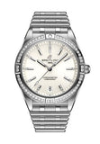 Buy Shop Breitling Chronomat Automatic 36 Diamonds White Dial Silver Steel Strap Watch for Women - A10380591A1A1 USA Online