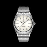 Buy Shop Breitling Chronomat Automatic 36 Diamonds White Dial Silver Steel Strap Watch for Women - A10380591A1A1 USA Online