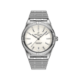Buy Shop Breitling Chronomat Automatic 36 Diamonds White Dial Silver Steel Strap Watch for Women - A10380591A1A1 USA Online