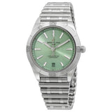 Buy Shop Breitling Chronomat Automatic 36 Green Dial Silver Steel Strap Watch for Women - A10380101L1A1 USA Online