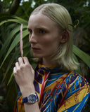 Buy Shop Breitling Chronomat Automatic 36 South Sea Blue Dial Blue Leather Strap Watch for Women - A10380611C1P1 USA Online