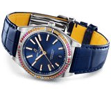 Buy Shop Breitling Chronomat Automatic 36 South Sea Blue Dial Blue Leather Strap Watch for Women - A10380611C1P1 USA Online