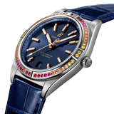 Buy Shop Breitling Chronomat Automatic 36 South Sea Blue Dial Blue Leather Strap Watch for Women - A10380611C1P1 USA Online