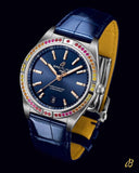 Buy Shop Breitling Chronomat Automatic 36 South Sea Blue Dial Blue Leather Strap Watch for Women - A10380611C1P1 USA Online