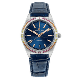 Buy Shop Breitling Chronomat Automatic 36 South Sea Blue Dial Blue Leather Strap Watch for Women - A10380611C1P1 USA Online