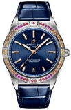 Buy Shop Breitling Chronomat Automatic 36 South Sea Blue Dial Blue Leather Strap Watch for Women - A10380611C1P1 USA Online