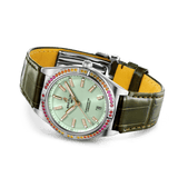 Buy Shop Breitling Chronomat Automatic 36 South Sea Green Dial Green Leather Strap Watch for Women - A10380611L1P1 USA Online