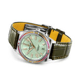 Buy Shop Breitling Chronomat Automatic 36 South Sea Green Dial Green Leather Strap Watch for Women - A10380611L1P1 USA Online