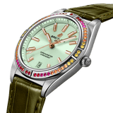 Buy Shop Breitling Chronomat Automatic 36 South Sea Green Dial Green Leather Strap Watch for Women - A10380611L1P1 USA Online