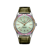 Buy Shop Breitling Chronomat Automatic 36 South Sea Green Dial Green Leather Strap Watch for Women - A10380611L1P1 USA Online