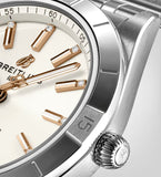 Buy Shop Breitling Chronomat Automatic 36 White Dial Silver Steel Strap Watch for Women - A10380101A2A1 USA Online