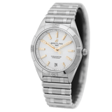 Buy Shop Breitling Chronomat Automatic 36 White Dial Silver Steel Strap Watch for Women - A10380101A2A1 USA Online