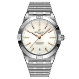 Buy Shop Breitling Chronomat Automatic 36 White Dial Silver Steel Strap Watch for Women - A10380101A2A1 USA Online