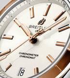 Buy Shop Breitling Chronomat Automatic 36 White Dial Two Tone Steel Strap Watch for Women - U10380101A1U1 USA Online