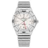 Buy Shop Breitling Chronomat GMT 40 White Dial Silver Steel Strap Watch for Men - A32398101A1A1 USA Online