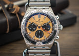 Buy Shop Breitling Chronomat B01 42 Brown Dial Silver Steel Strap Watch for Men - AB0134101K1A1 USA Online