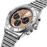 Buy Shop Breitling Chronomat B01 42 Brown Dial Silver Steel Strap Watch for Men - AB0134101K1A1 USA Online