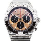 Buy Shop Breitling Chronomat B01 42 Brown Dial Silver Steel Strap Watch for Men - AB0134101K1A1 USA Online
