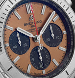 Buy Shop Breitling Chronomat B01 42 Brown Dial Silver Steel Strap Watch for Men - AB0134101K1A1 USA Online