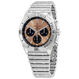 Buy Shop Breitling Chronomat B01 42 Brown Dial Silver Steel Strap Watch for Men - AB0134101K1A1 USA Online