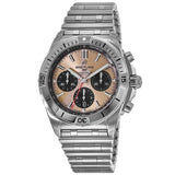 Buy Shop Breitling Chronomat B01 42 Brown Dial Silver Steel Strap Watch for Men - AB0134101K1A1 USA Online