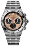 Buy Shop Breitling Chronomat B01 42 Brown Dial Silver Steel Strap Watch for Men - AB0134101K1A1 USA Online