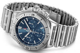Buy Shop Breitling Chronomat B01 42 Frecce Tricolori Blue Dial Silver Steel Strap Watch for Men - AB01344A1C1A1 USA Online