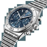 Buy Shop Breitling Chronomat B01 42 Frecce Tricolori Blue Dial Silver Steel Strap Watch for Men - AB01344A1C1A1 USA Online