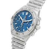 Buy Shop Breitling Chronomat B01 42 Frecce Tricolori Blue Dial Silver Steel Strap Watch for Men - AB01344A1C1A1 USA Online