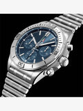 Buy Shop Breitling Chronomat B01 42 Frecce Tricolori Blue Dial Silver Steel Strap Watch for Men - AB01344A1C1A1 USA Online