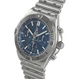 Buy Shop Breitling Chronomat B01 42 Frecce Tricolori Blue Dial Silver Steel Strap Watch for Men - AB01344A1C1A1 USA Online